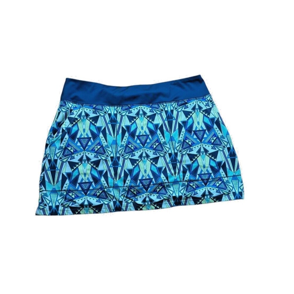 Title Nine Gidget Geometric Skort Skirt Womens Size XL Golf Tennis Pickleball